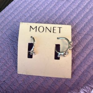 Small silver hoop earrings